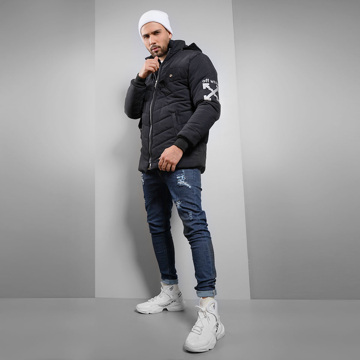 کاپشن اف وایت مردانه مدل Daniyar