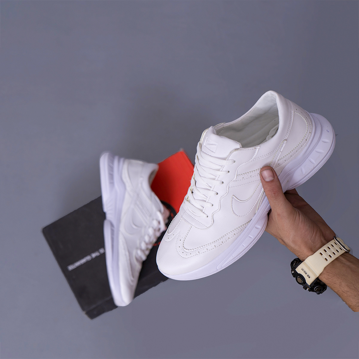 کفش ورزشی مردانه سفید مدل Almond