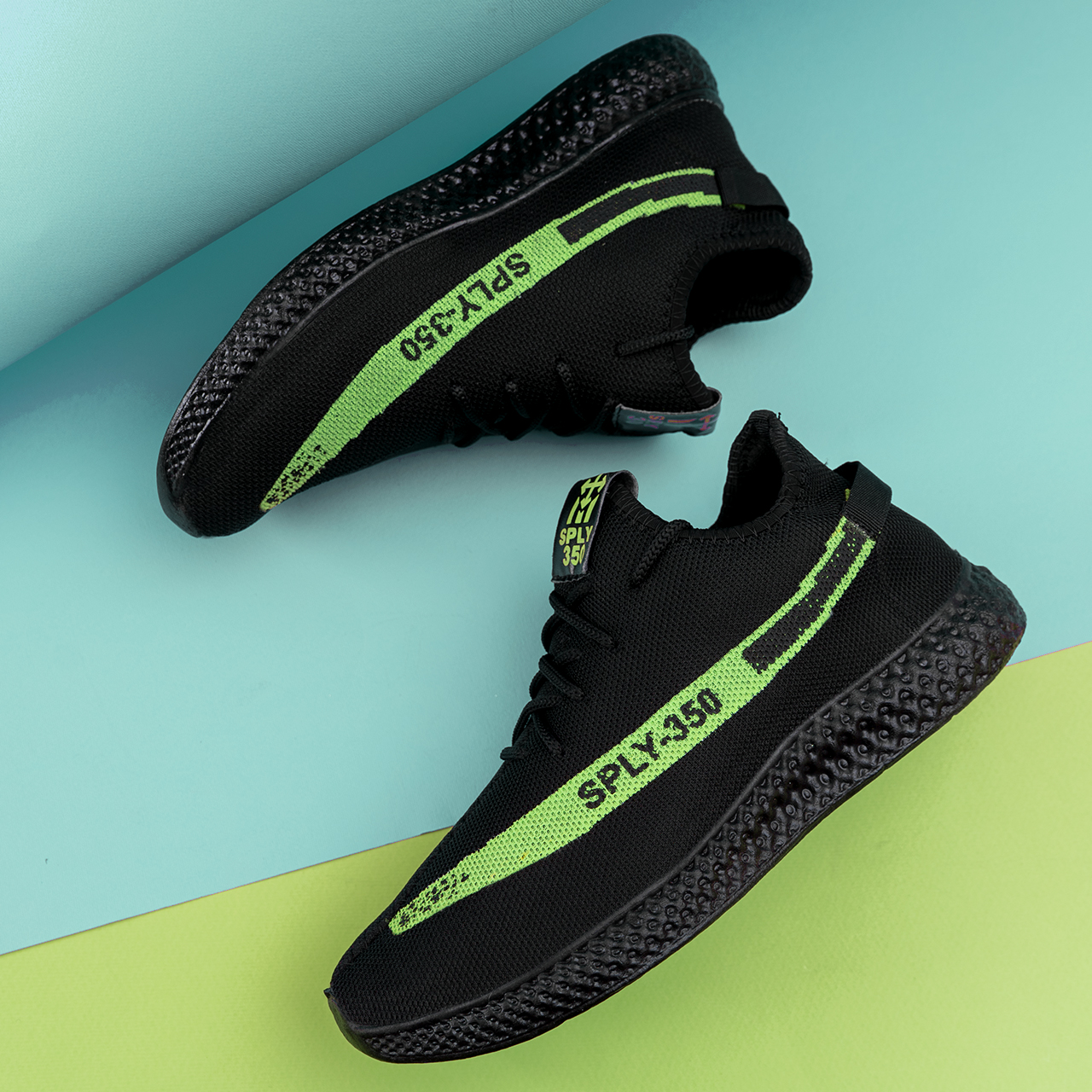 کفش ورزشی Sply 350 مردانه مشکی سبز مدلYogi