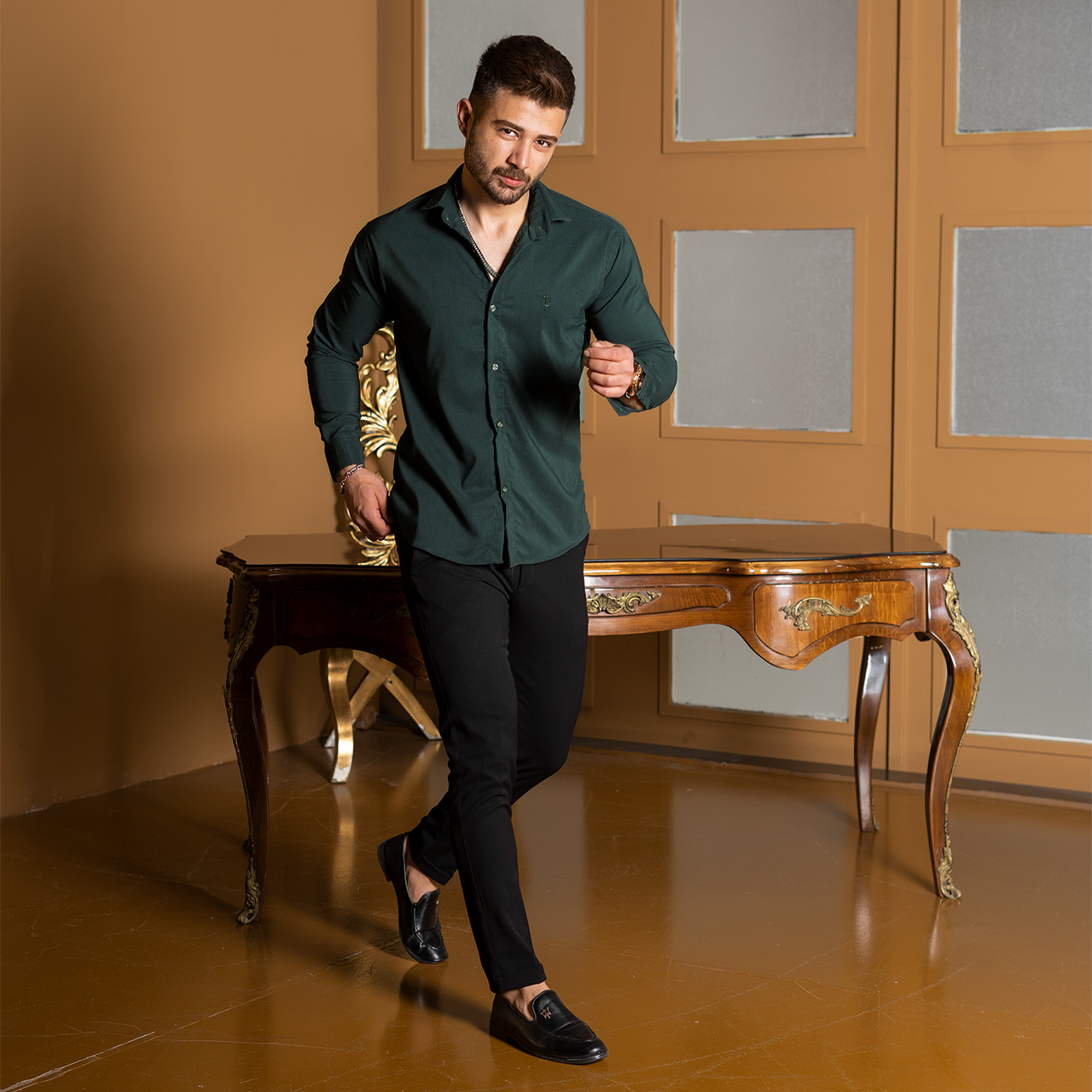 پیراهن مردانه یشمی مدل pelin