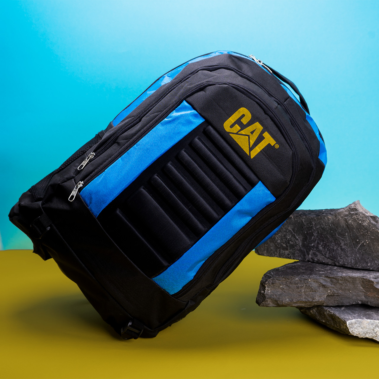 کوله پشتی Cat آبی مدل behroz