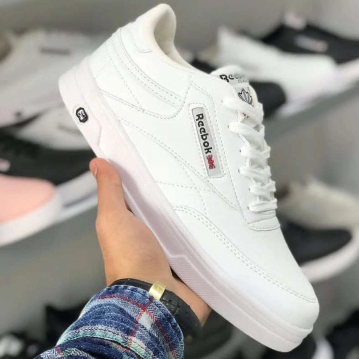 کفش ورزشی Reebok مردانه سفید مدل Flag