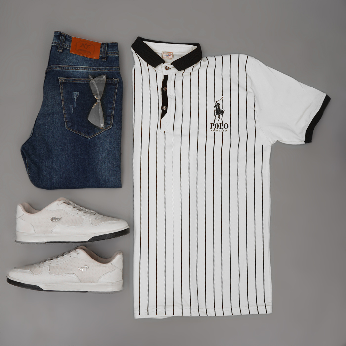 تیشرت مردانه سفید مدل MONO