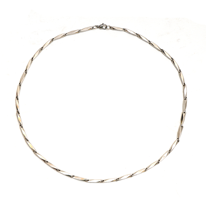 گردنبند مردانه نقره ای مدل C90