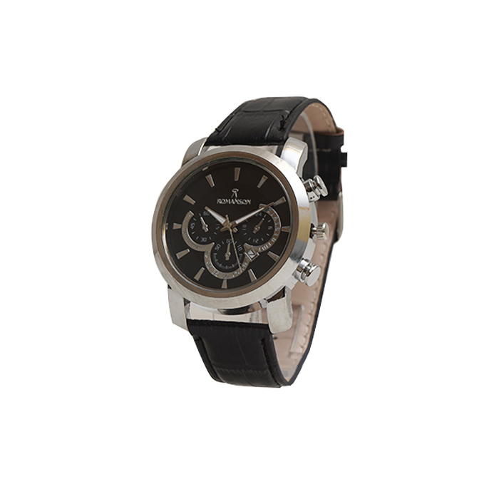 ساعت romanson مشکی نقره ای مدل B62