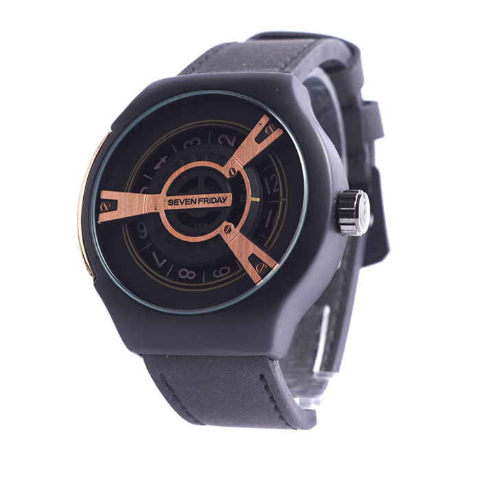 ساعت sevenfriday مشکی طلایی مدل Ratio