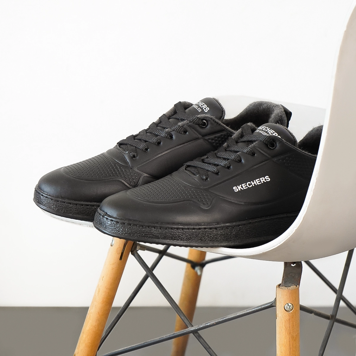 کفش تخت مردانه مشکی Skechers مدلDavid