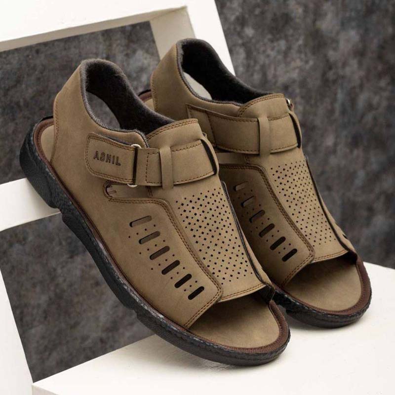 صندل جلوباز مردانه خاکی مدل Sany