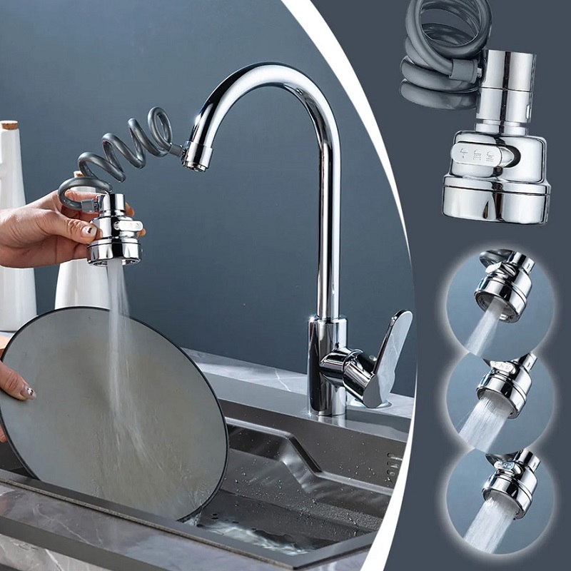 سرشیر ظرفشویی فنری Spring-نقره ای