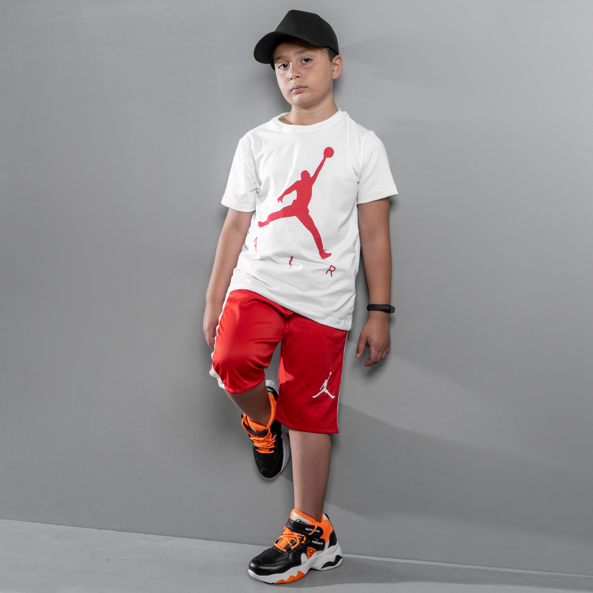 ست تیشرت شلوارک Jordan بچگانه مدل Z138