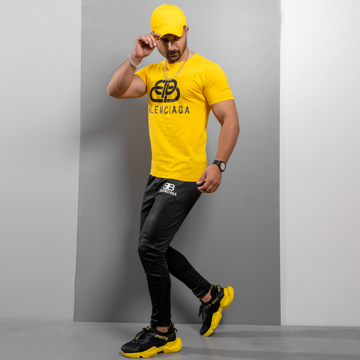 ست تیشرت شلوار Balenciaga مردانه مدل Petino
